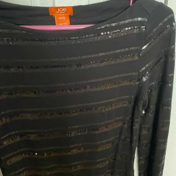 SEQUIN BLACK TOP - Picture 2 of 5